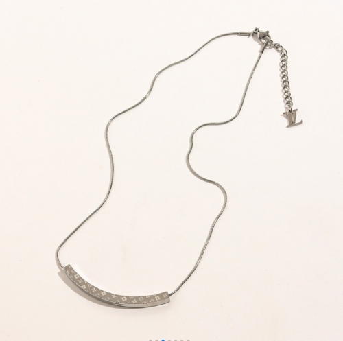 Stainless Steel Brand Necklace-YWA220511-P9.5KJ