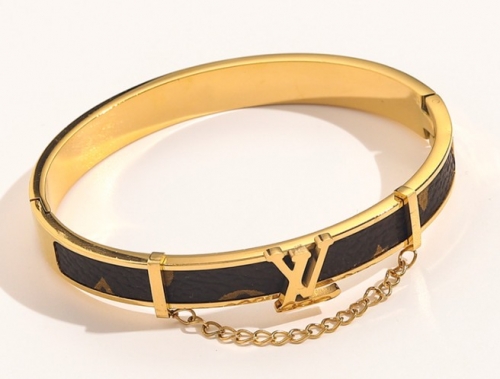 Stainless Steel Brand Bangle-YWA220511-P21SR