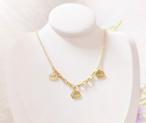 Stainless Steel Brand Necklace-YWA220511-P10.5DFS