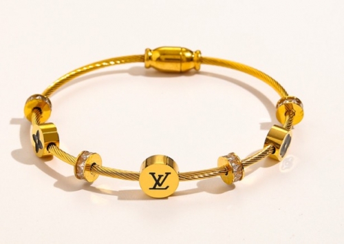 Stainless Steel Brand Bangle-YWA220511-P22.5SF