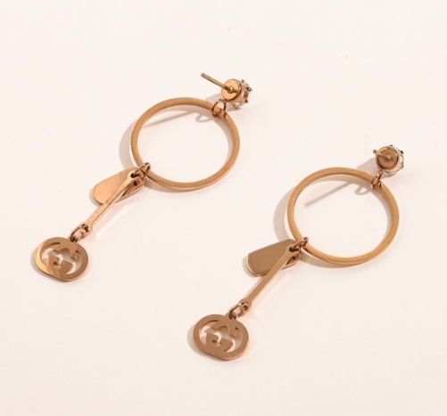 Stainless Steel Brand Earrings-YWA220511-P12SFE