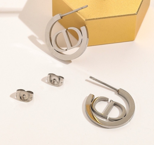 Stainless Steel Brand Earrings-YWA220511-P7.5FS