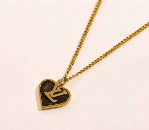 Stainless Steel Brand Necklace-YWA220511-P11SAD