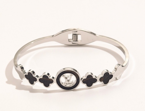 Stainless Steel Brand Bangle-YWA220511-P19DS