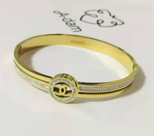 Stainless Steel Brand Bangle-YWA220511-P18.5JHGF