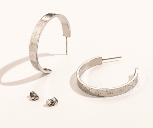 Stainless Steel Brand Earrings-YWA220511-P13GF