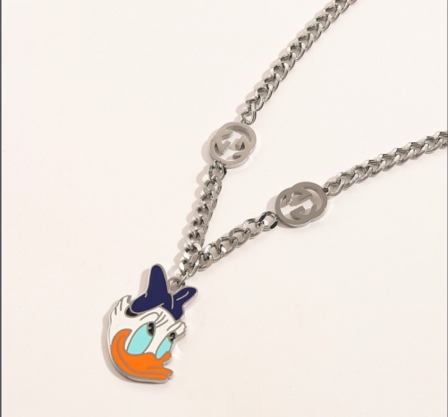 Stainless Steel Brand Necklace-YWA220511-P14.5KHD