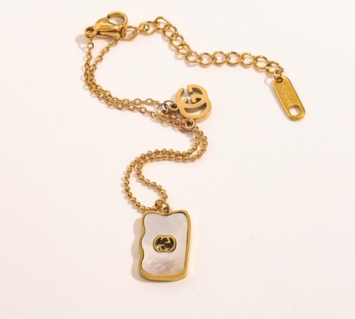 Stainless Steel Brand Necklace-YWA220511-P10.5HF