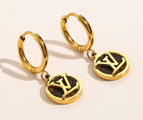 Stainless Steel Brand Earrings-YWA220511-P12SFS