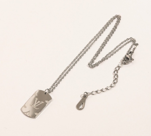 Stainless Steel Brand Necklace-YWA220511-P8.5SFG