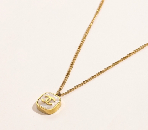 Stainless Steel Brand Necklace-YWA220511-P10.7