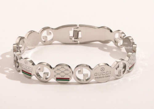 Stainless Steel Brand Bangle-YWA220511-P18.5G