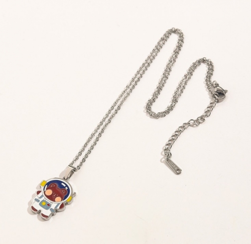 Stainless Steel Brand Necklace-YWA220511-P8DSFF