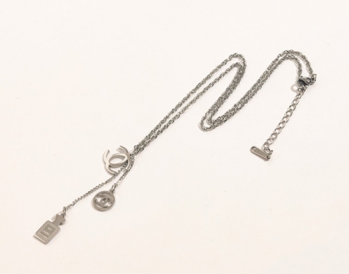 Stainless Steel Brand Necklace-YWA220511-P12.5HG