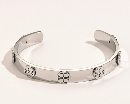 Stainless Steel Brand Bangle-YWA220511-P17DG