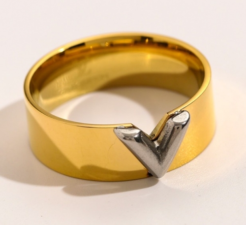 Stainless Steel Brand Ring-YWA220511-P10A