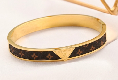 Stainless Steel Brand Bangle-YWA220511-P18DT