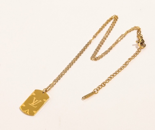 Stainless Steel Brand Necklace-YWA220511-P8.5SDF