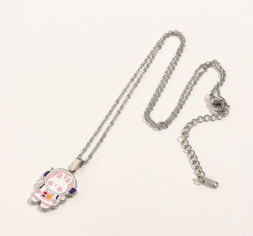 Stainless Steel Brand Necklace-YWA220511-P8SADSS