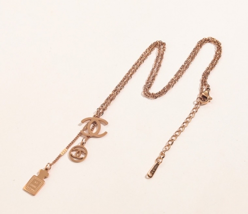 Stainless Steel Brand Necklace-YWA220511-P12.5GF