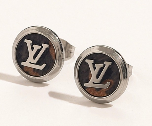 Stainless Steel Brand Earrings-YWA220511-P10D