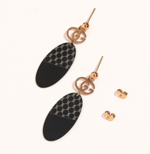 Stainless Steel Brand Earrings-YWA220511-P10.5SAFA