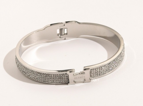 Stainless Steel Brand Bangle-YWA220511-P20DST