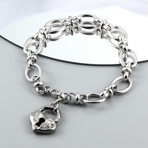 Stainless Steel UNO DE &50 Bracelet-CH220515-P12VRD