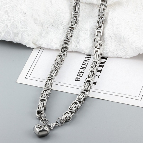 Stainless Steel UNO DE &50 Necklace-CH220515-P17DXS