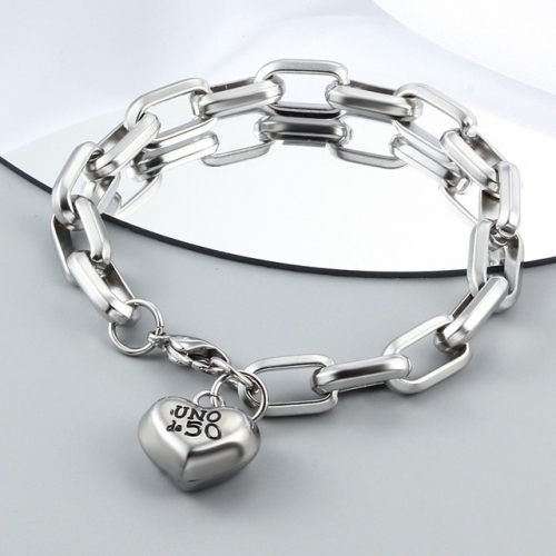 Stainless Steel UNO DE &50 Bracelet-CH220515-P13RDQ