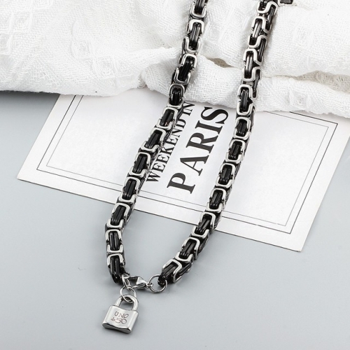 Stainless Steel UNO DE &50 Necklace-CH220515-P25CDV
