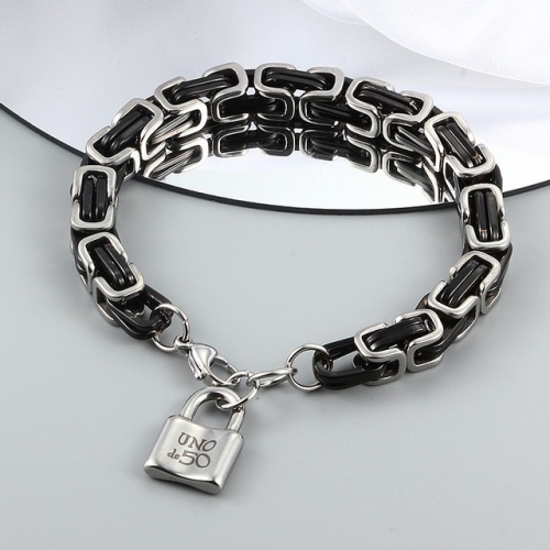 Stainless Steel UNO DE &50 Bracelet-CH220515-P16CDR