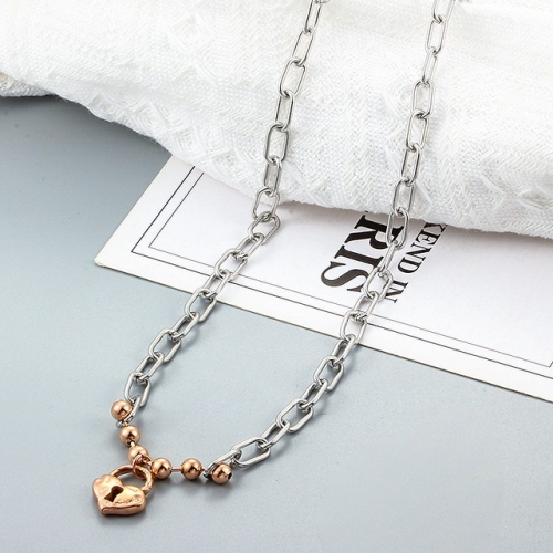 Stainless Steel uno de & 50 Necklace-CH220526-P14VZZ