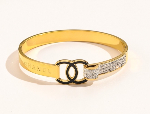 Stainless Steel Brand Bangle-YWA220526-P21.8