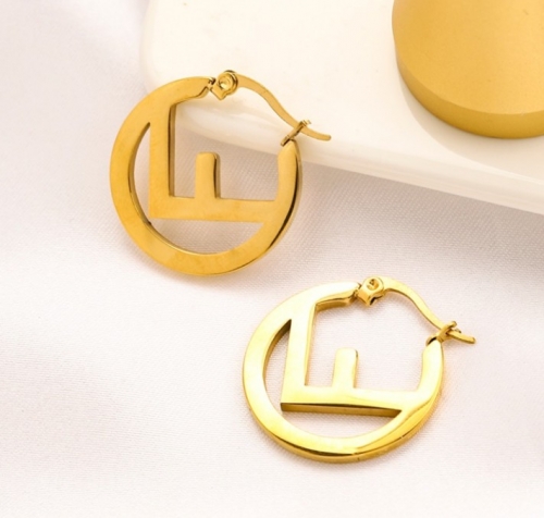 Stainless Steel Brand Earrings-YWA220526-P9.5ZD