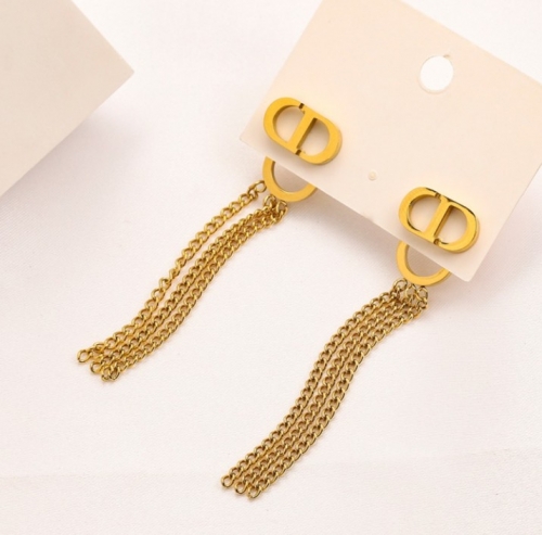 Stainless Steel Brand Earrings-YWA220526-P10SAGF