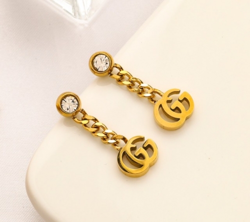 Stainless Steel Brand Earrings-YWA220526-P8.5ASR