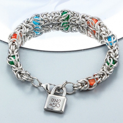 Stainless Steel uno de & 50 Bracelet-CH220526-P22GRD