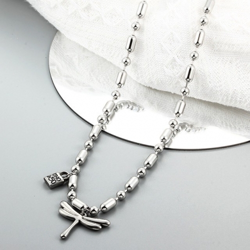 Stainless Steel Uno de & 50 Necklace-CH220617-P13VTFD