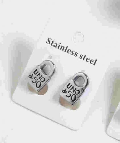 Stainless Steel UNO DE &50 Earrings-SN220617-TUNE0019-S