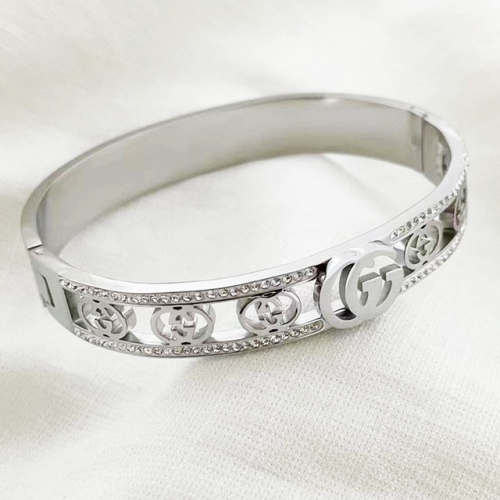 Stainless Steel Brand Bangle-RR220624-Rrs04113-23