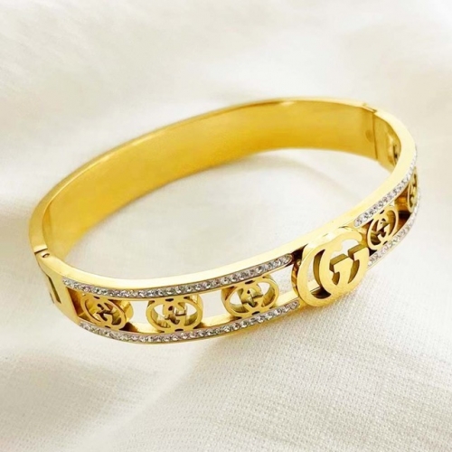 Stainless Steel Brand Bangle-RR220624-Rrs04114-24