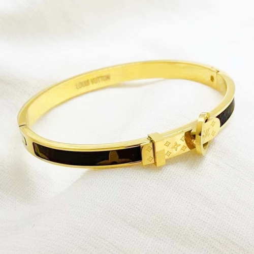 Stainless Steel Brand Bangle-RR220624-Rrs04121-24