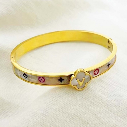 Stainless Steel Brand Bangle-RR220624-Rrs04120-24