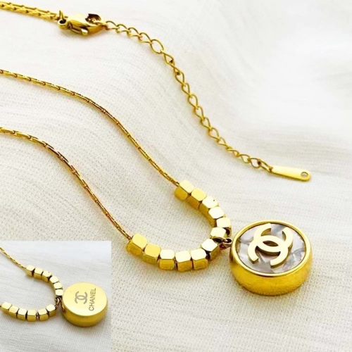 Stainless Steel Brand Necklace-RR220624-Rrx0533-20