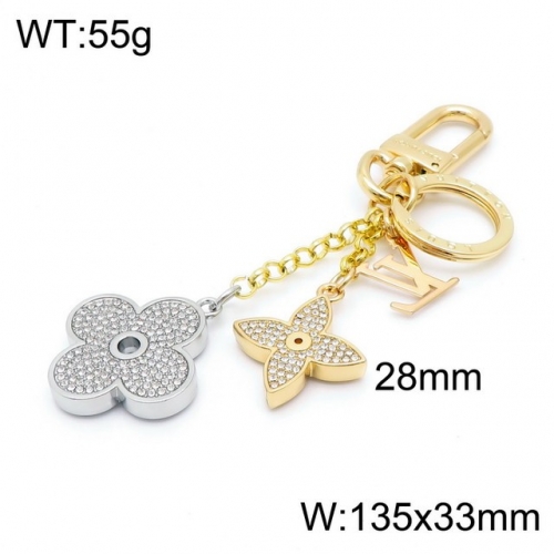 Stainless Steel Brand Keychain-DY220704-LVSK005G-429-30