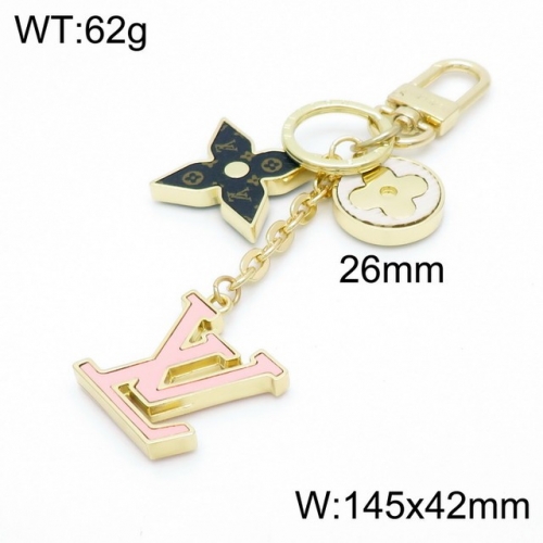 Stainless Steel Brand Keychain-DY220704-LVSK007G-457-30