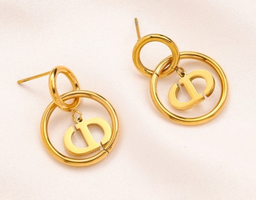 Stainless Steel Brand Earrings-YWA220712-P10.5DFS