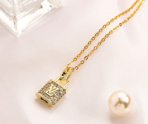 Stainless Steel Brand Necklace-YWA220712-P11.5DSF