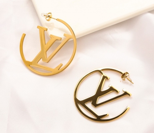 Stainless Steel Brand Earrings-YWA220712-P12DGT